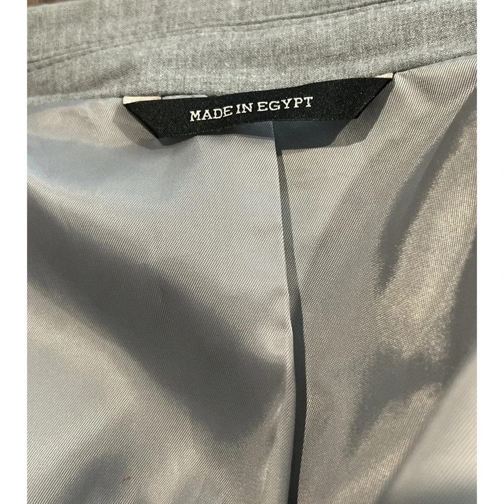Banana Republic Mens Two Button Tailored Fit Blazer Jacket size 42L heather grey
